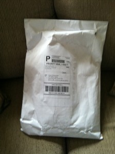 13. Package arrives
